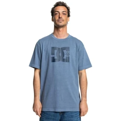 Image of DC Shoes Pigment DYE HSS Print Tshirt, Men&#039;s, Size: XS, Bylw vintage indigo enzyme wash