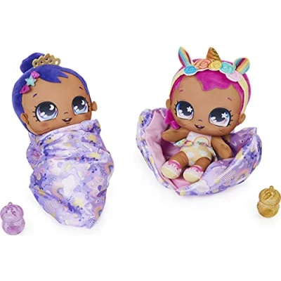 Image of Magic Blanket Babies, Surprise Plush Baby Doll with Over 80 Sounds and Reactions, Purple (Style May Vary), Kids Toys for Girls Ages 4 up