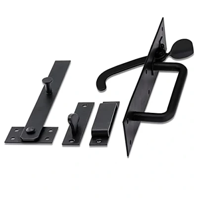 Image of XFORT® Black Suffolk Gate Latch, Garden Door Catch, Latches, Lock, Latches And Catches, Shed Latch,Shed Fixings