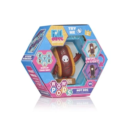 Image of WOW! PODS Fall Guys: Ultimate Knockout Hot Dog Light up Bobble Head Figure Official Merchandise, Collectibles, Toys and Gifts For Guys Fans
