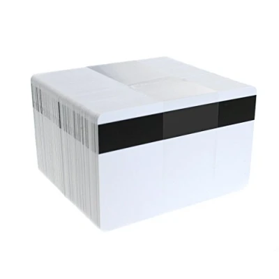 Image of Blank White Hi Co PVC Plastic ID Cards Magnetic CR80 760 Micron *pk 100* (Hi Co)