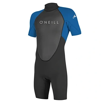Image of O&#039;Neill Wetsuits Men&#039;s Reactor 2 2mm Back Zip Spring Wetsuit, Black/Ocean, S