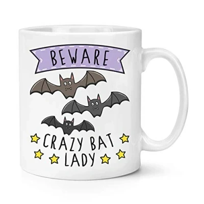 Image of Beware Crazy Bat Lady 10oz Mug Cup