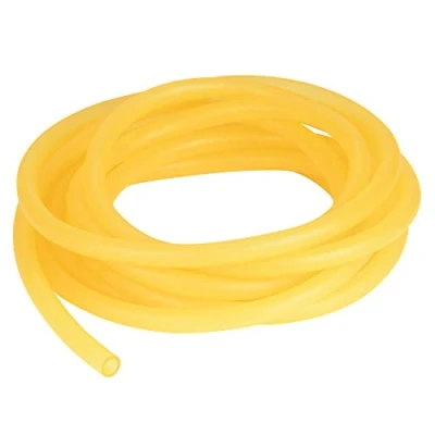 Image of StonyLab Rubber Tubing, Pure Latex Amber Tubing Natural Tube 7/16 inch (12 mm) OD 5/16 (8 ID Highly Elastic and Strong, 5 Meter