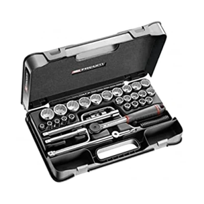Image of Facom S.161 5P12 Socket Key Set 1/2 S.161B 30 Piece Silver