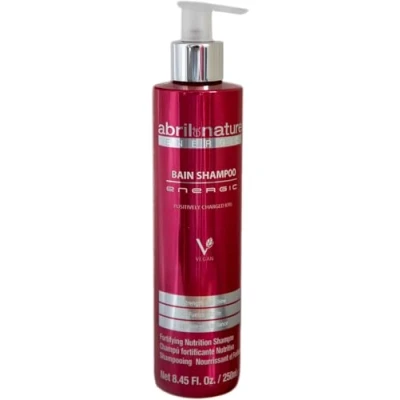 Image of abril et nature Energic Professional Hair Shampoo For Needing Nutrition Prevents Frizz and Eliminates Static Electricity Hydrates Repairs Positive Ion Charge 250 ml