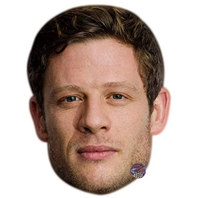 Image of James Norton Celebrity Mask, Flat Card Face, Fancy Dress Mask