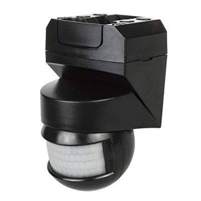 Image of Maclean MCE295 Infrared Motion Sensor 180 + 360 Detector With Twilight Up To 12m Range IP5 (Black)