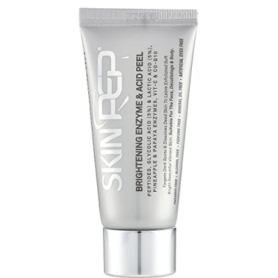 Image of SkinPep Brightening Enzyme &amp; Acid Peel Beautiful And Vibrant Skin + Pineapple Papaya Enzymes Peptides Glycolic Lactic Vitamin C Professional Grade Peeling Gel (30ml)