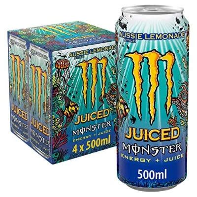 Image of Monster Energy Aussie Style Lemonade, 4 x 500ml