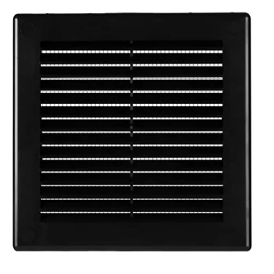 Image of Air Vent Grille Black Wall Ducting Ventilation Cover Grid ABS plastic 300X300