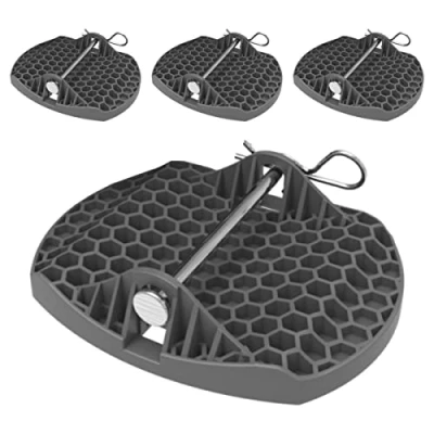 Image of XL Caravan Jack Pads METAL PIN 4 X Attach A Steady Feet