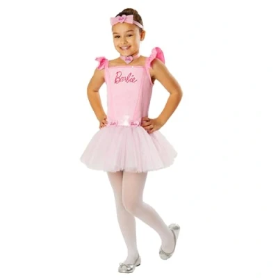 Image of Rubie&#039;s 702186M000 Barbie Ballerina Costume, Girls, Pink, 5 6 Years