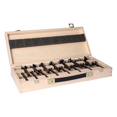Image of FAMAG 1622515 15pcs Bormax 2.0 Forstner Bit Set in Wooden Box