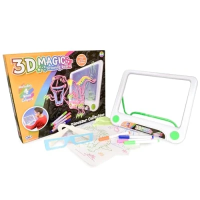 Image of M.Y KandyToys 3D Neon Drawing Board Dinosaur Themed Educational Doodle Kids Toy