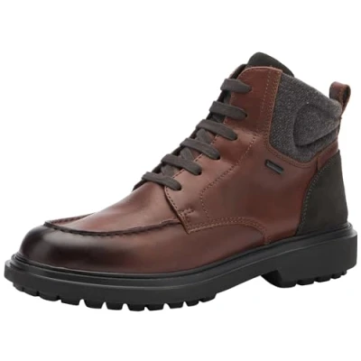 Image of Geox Men&#039;s U Faloria B ABX Ankle Boot, Coffee, 8 UK