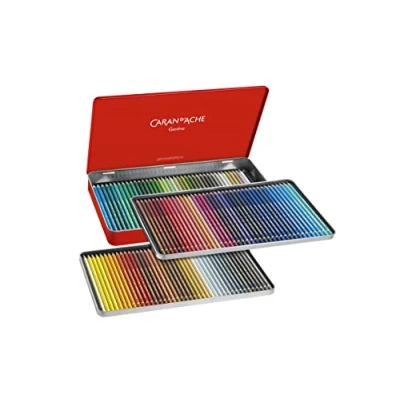 Image of Caran D&#039;Ache Pablo artists quality colouring pencils tin set of 120 assorted water resistant colours