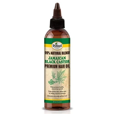 Image of Difeel 99% Natural Premium Jamaican Black Castor Hair Oil 8 oz.