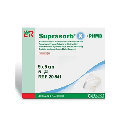 Image of hydrobalance + PHMB dressing Suprasorb X 9 cm Pack of 5 20541