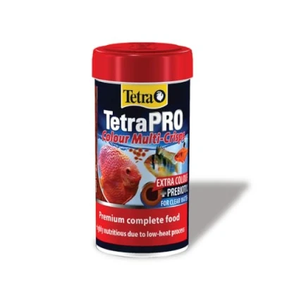 Image of Tetra Pro colour Multi Crisps Premium fish food with concentrate for brightly colourful Fish, 250ml