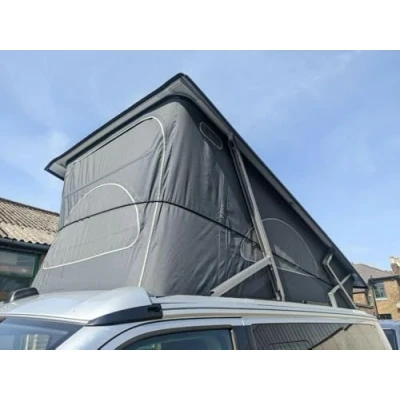 Image of Bellows Bungee Heavy Duty Black Safety Device Protection Campervan Pop Top Roof Rubber Tension Cord for Caravan RV Van SWB LWB T4 T5 T6 Camper Motorhome Camping Accessories