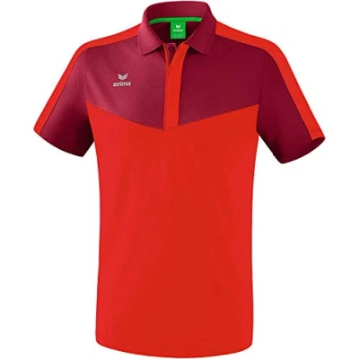 Image of Erima Squad Polo Shirt Bordeaux/Red, Small