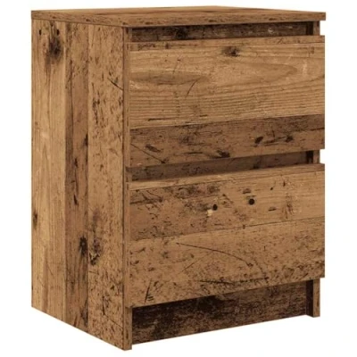 Image of vidaXL Brown Engineered Wood TV Cabinet/Sideboard with Storage Old Wood, Modern Style 40x35x54 cm for Bedroom/Living Room
