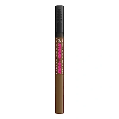 Image of NYX Professional Makeup Longwear Vegan Tinted Liquid Eyebrow Gel, Natural Look Brow Mascara, Up to 2 Day Wear, Transfer , Fade and Smudge Resistant, Zero Brow, Shade: 03 Taupe