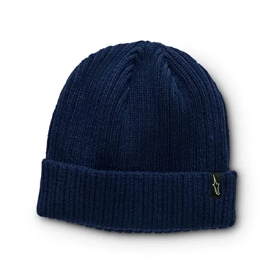 Image of Alpinestars, Receiving Beanie, Cap, Navy, Os, Unisex Adult, One Size