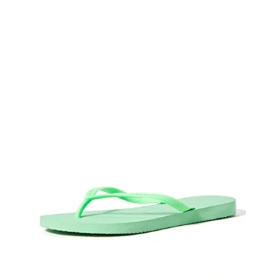 Image of Havaianas &#039;s Slim Flip Flop, Green Garden, 1/2 UK