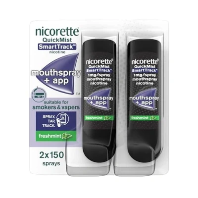 Image of Nicorette® QuickMist SmartTrack 1mg/Spray Mouthspray Nicotine Freshmint 2 x 150 Spray
