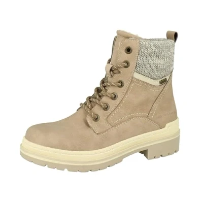 Image of TOM TAILOR Women&#039;s 4291904 Mid Calf Boot, Beige, 5 UK