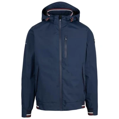 Image of Trespass Mens Waterproof Jacket with Zip off Hood and Zipped Pockets Curlew