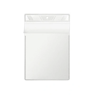 Image of Veloflex 3306000 Transparent Clear DIN A6, with Hasp Flap, Ideal for Hanging, Pack of 100