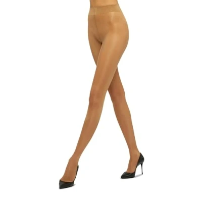Image of Wolford Women Satin Touch 20 Tights, Ladies hosiery,transparent,sheer,translucent,shimmering,4004 caramel,XXL