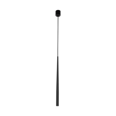 Image of Piano Slim Pendant Ceiling Light Black 1xG9