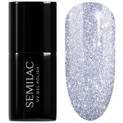 Image of SEMILAC 459 Evening Party Nail UV Gel Polish Long Lasting and Easy to Apply Soak off UV/Led Perfect for Home Professional Manicure Pedicure 7 ml