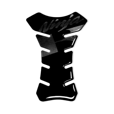 Image of 4R Quattroerre.it 18149 Adhesive 3D Tank Pad for Motorcycle Kawasaki Ninja, Black