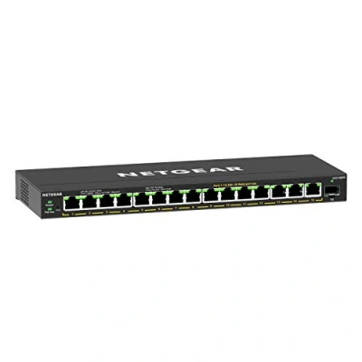 Image of NETGEAR 16 Port PoE Gigabit Ethernet Plus Switch (GS316EPP) Managed with 15 x PoE+ @ 231W, 1 1G SFP Port, Desktop/Wall mount