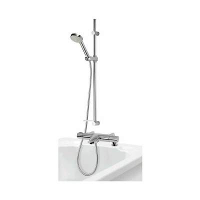 Image of Aqualisa MD110BSM Midas 110 bath shower mixer with adjustable head, Chrome