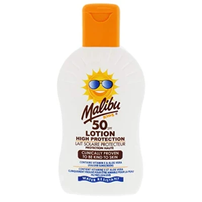 Image of Malibu Sun Kids SPF 50 Lotion, High Protection, Water Resistant, 200ml