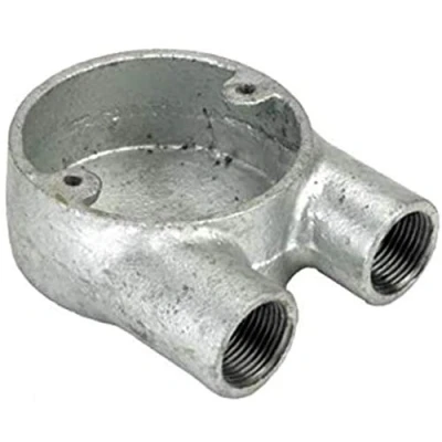 Image of 20mm Conduit 2 Way U Box Galvanised (1)