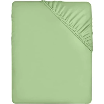 Image of Utopia Bedding Fitted Sheet Double, Sage Deep Pocket 14 inch (35 cm) Easy Care Soft Brushed Microfibre Fabric Shrinkage and Fade Resistant Bottom