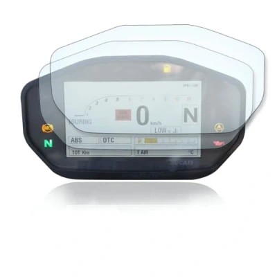 Image of Pack of 2 Screen Protectors for Ducati Monster 797 821 1200 / Hypermotard 950 2x Ultra Clear