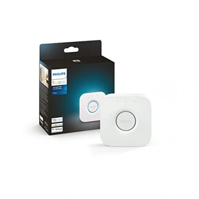Image of Philips Hue Bridge Smart Lighting Hub (Compatible with Amazon Alexa, Apple HomeKit and Google Assistant) White