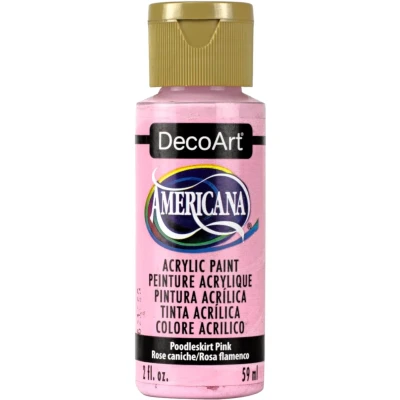 Image of Deco Art Americana Acrylic Multi Purpose Paint, Poodleskirt Pink