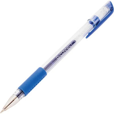 Image of Q Connect Gel Rollerball Pen Medium Blue (Pack of 10)