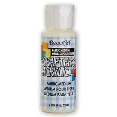 Image of DecoArt Acrylic Paint, Fabric Medium, 59 ml (Pack of 1)