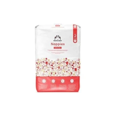 Image of Amazon Brand Mama Bear Ultra Dry Nappies, Size 2 (3 6 kg), 84 Count, White