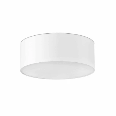 Image of Seven 3 Light Large Flush Ceiling White, E27